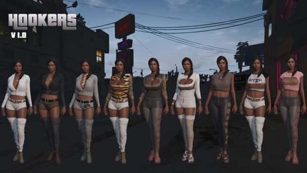 GTA5 PC版 売春婦の服や肌質を変更するテクスチャMODが登場