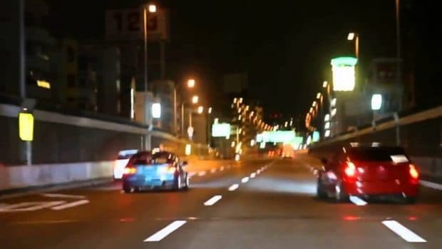 首都高速都心環状線 C1で限界タイムアタックをする走り屋が車載動画を公開！リアル湾岸ミッドナイト