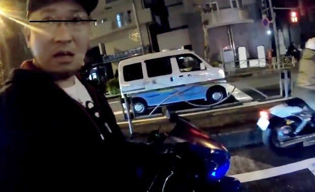 東京都・大田区でツーリング中のバイクがチンピラ集団に襲われたPOV映像