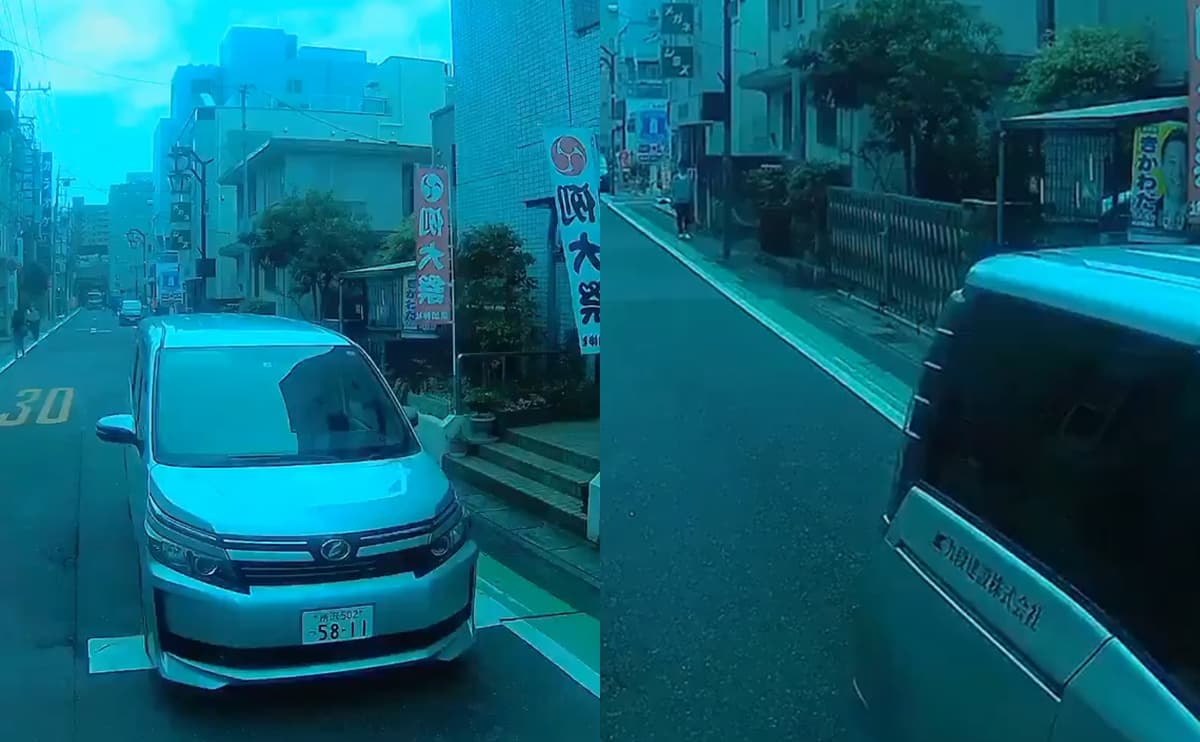 埼玉県草加市で建設会社のトヨタ・ヴォクシーに乗るDQN運転手が停止線超えて逆ギレ「ﾅﾝﾃﾞｪｺﾉﾔﾛｫ!！ｵｲ！」